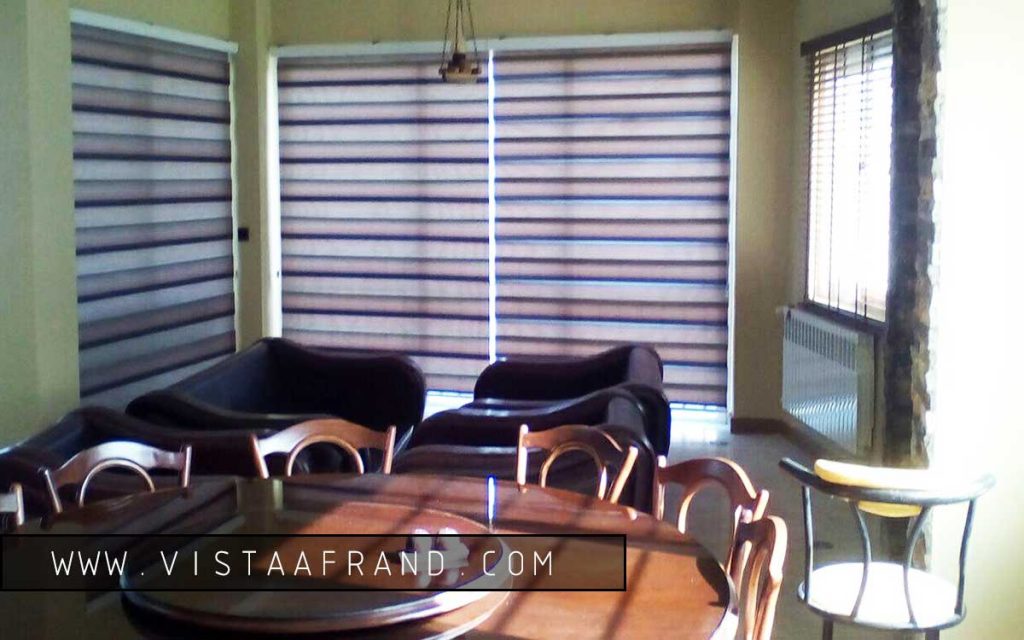 پروژه فروش و نصب پرده کرکره چوبی ویلای شمال