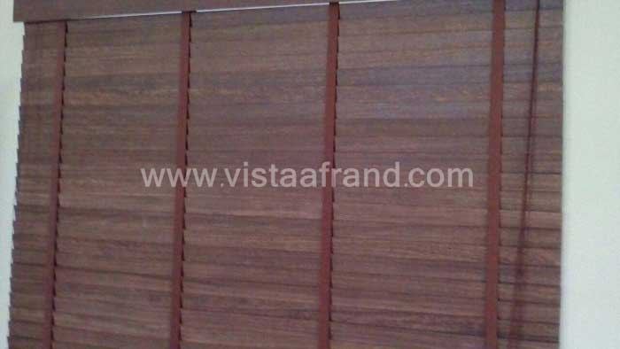 پروژه فروش و نصب پرده کرکره چوبی ویلای شمال