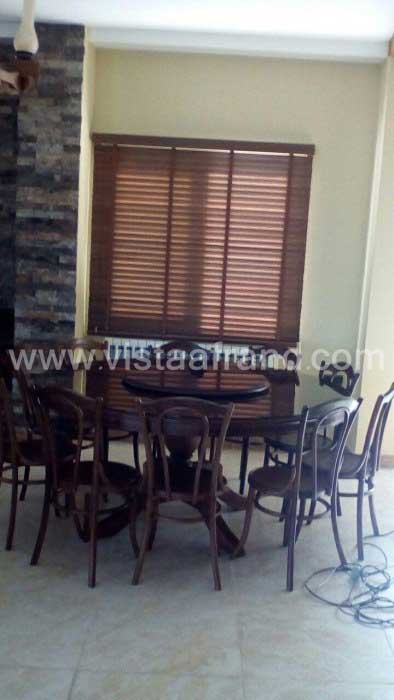 پروژه فروش و نصب پرده کرکره چوبی ویلای شمال