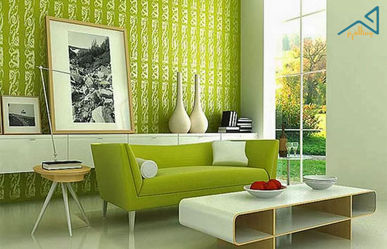 خرید کاغذ دیواری سبز با بهترین کیفیت از شرکت ویستا افرند