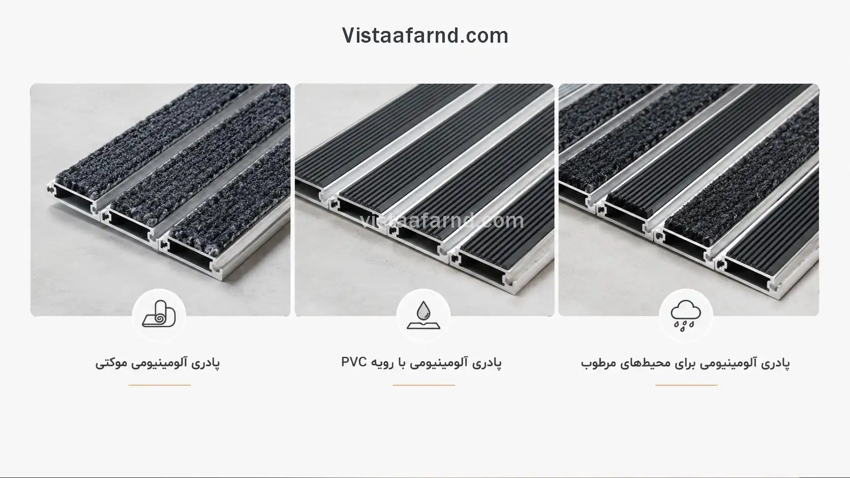 انواع پادری آلومینیومی