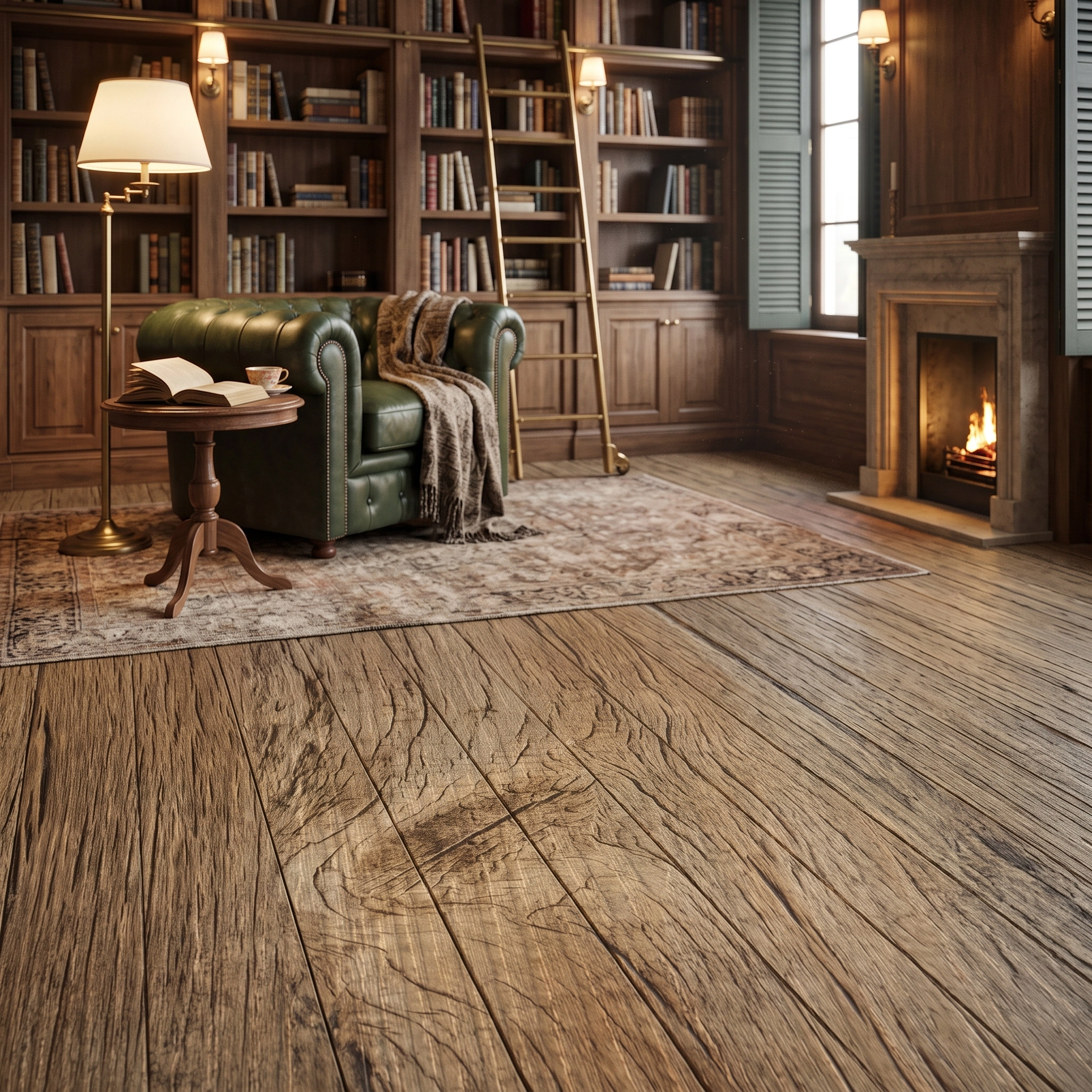 IK vinyflex PVC Strip Tile Flooring Code 6012