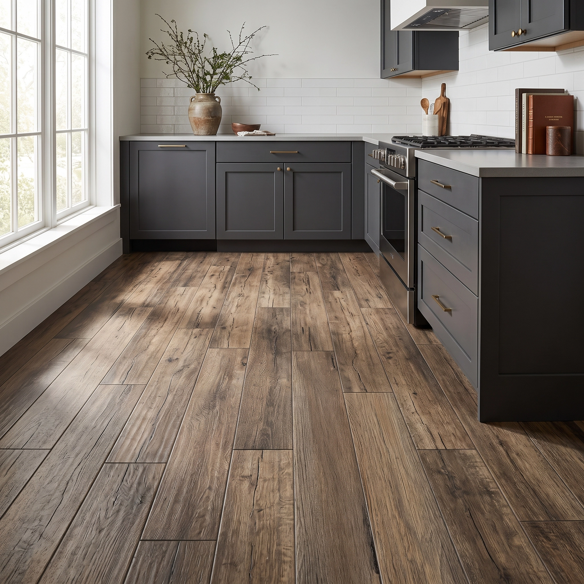 IK vinyflex PVC Strip Tile Flooring Code 6020