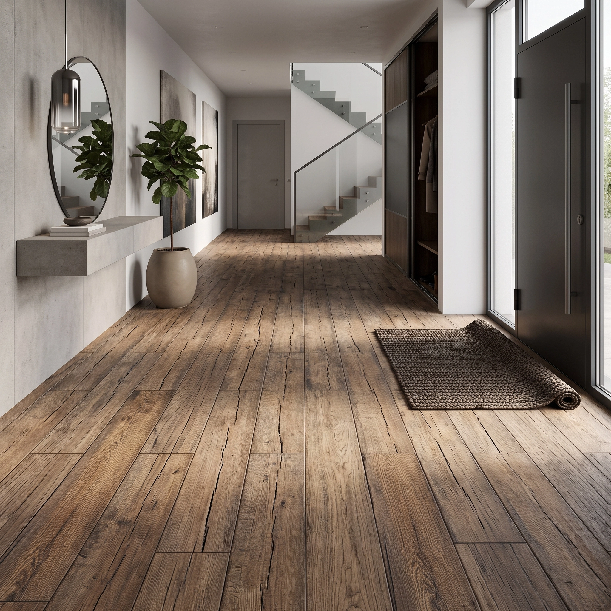 IK vinyflex PVC Strip Tile Flooring Code 6024