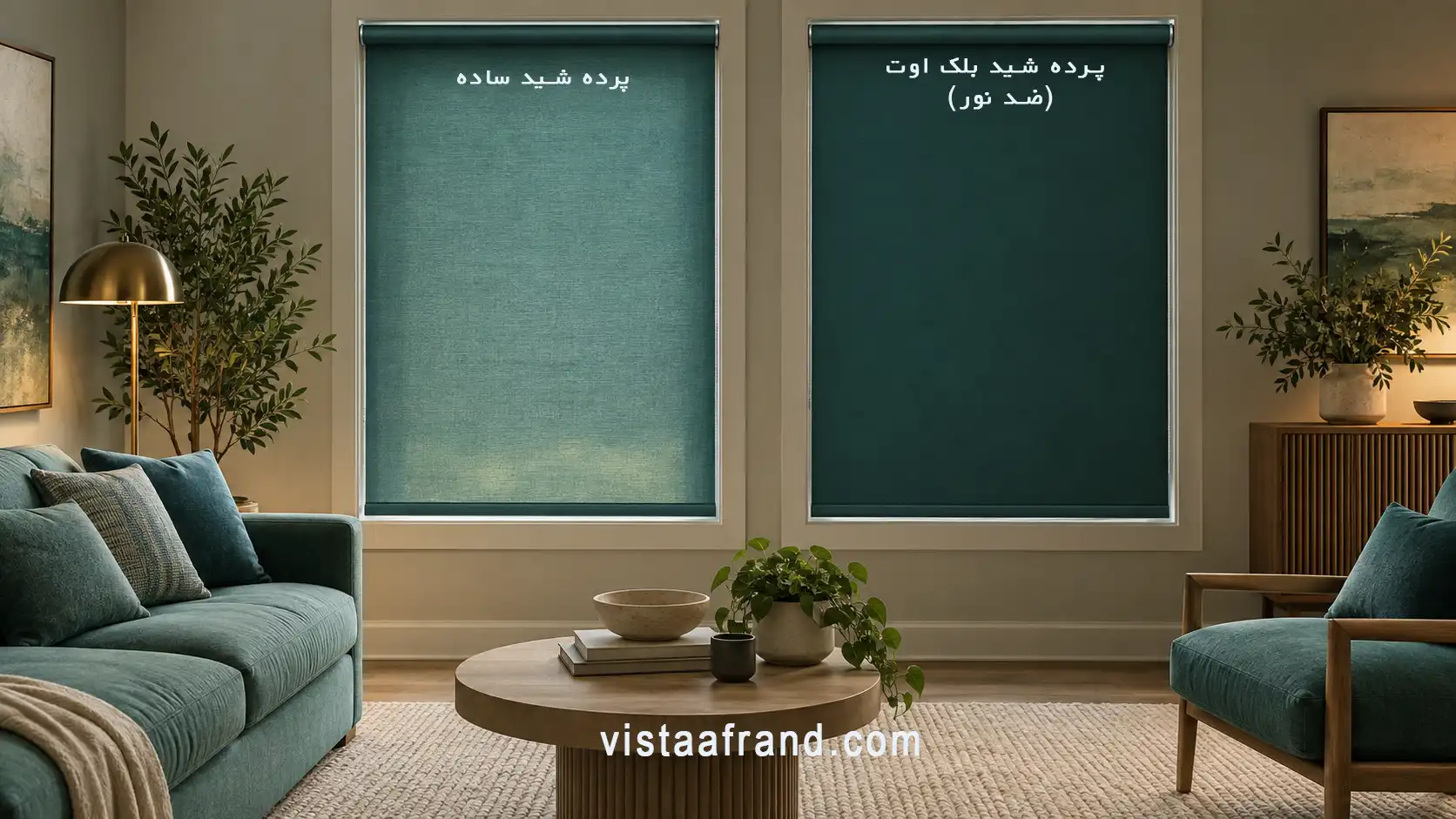 تفاوت پرده شد ساده و بلک اوت