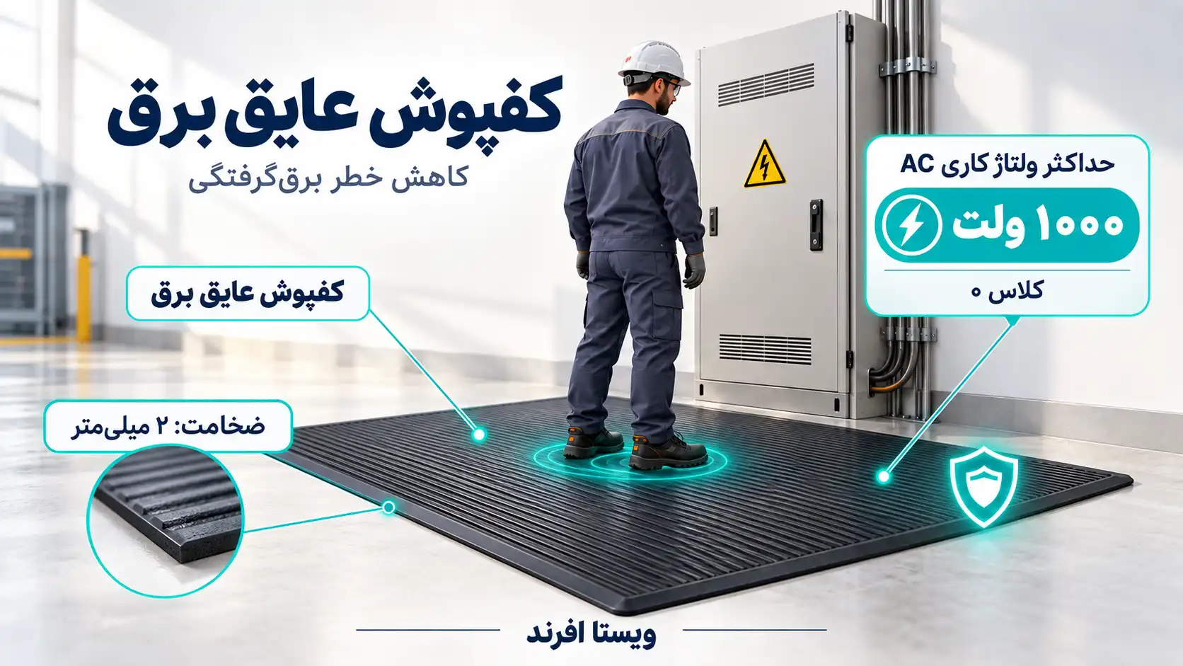 کفپوش عایق برق 1000 ولت- ویستا افرند